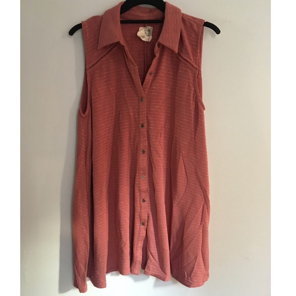 Button up tank top